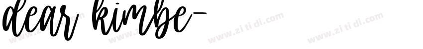 dear kimbe字体转换